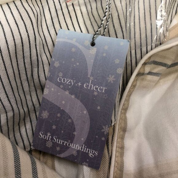 NWT Soft Surroundings Cozy & Cheer Pajama Sleep Dress Small Plaid B272 -1 - Picture 8 of 15